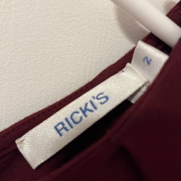 3/$20.  Burgundy Peplum Dress - Picture 6 of 9